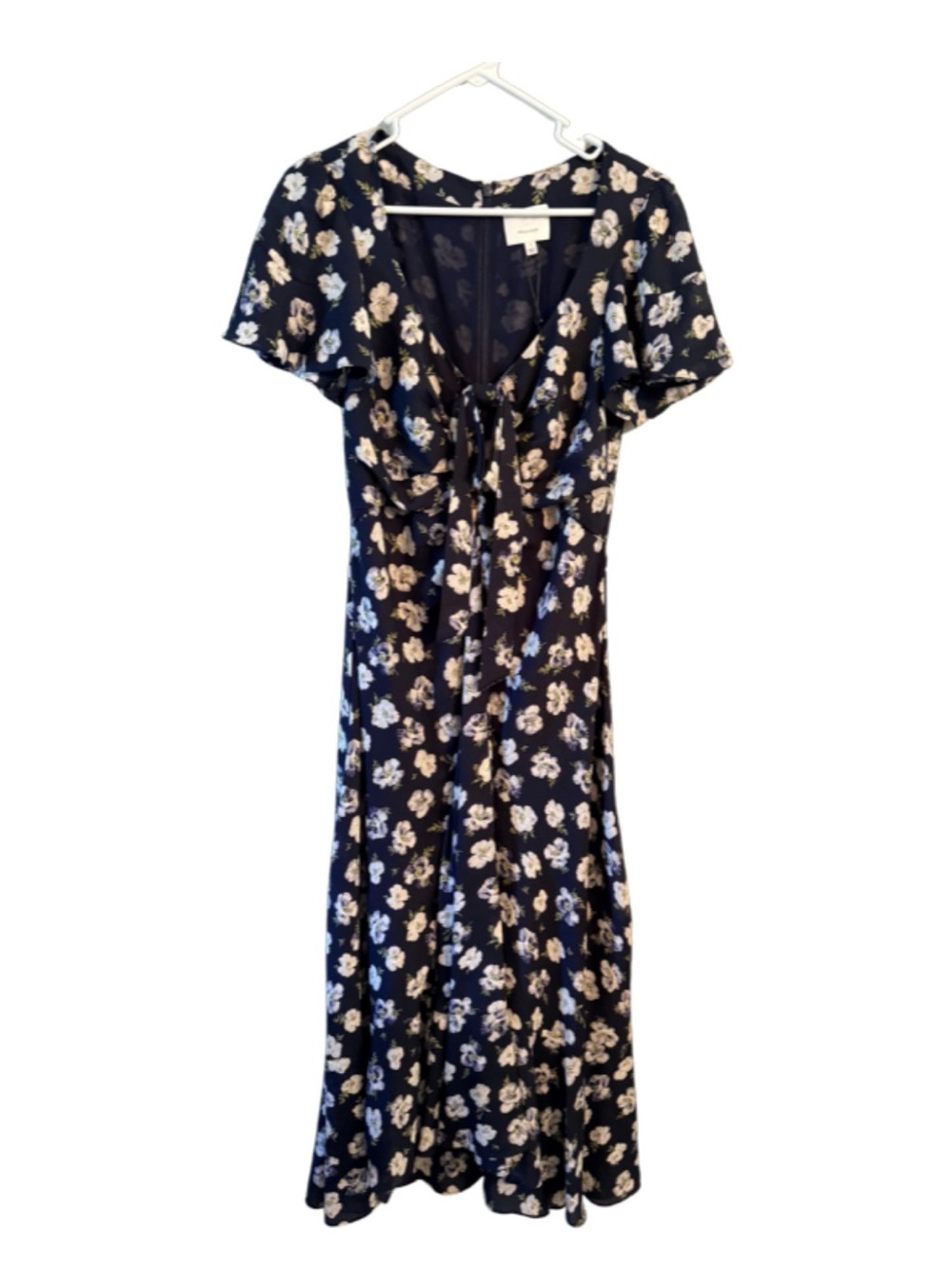 NWT Cinq a Sept Poppies Isha Dress in Navy Floral Size 2 - Picture 5 of 12